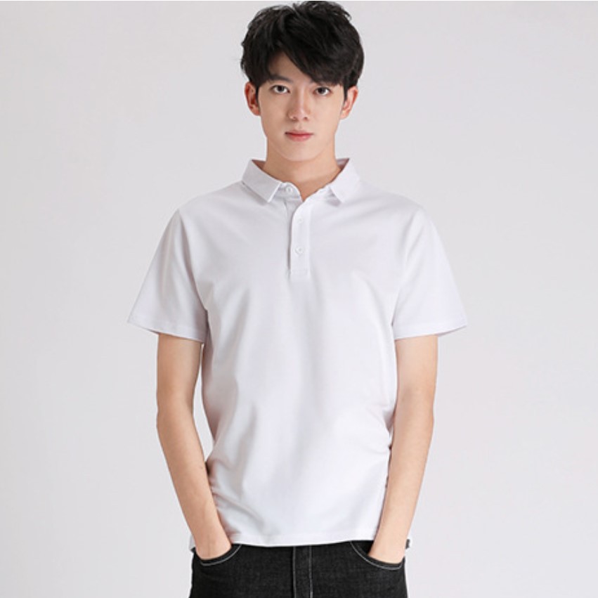 polo de manga corta hombre 2026 solapa suelta verano hombre 100% algodón tallas grandes casual camiseta quick dry manga corta Specification image