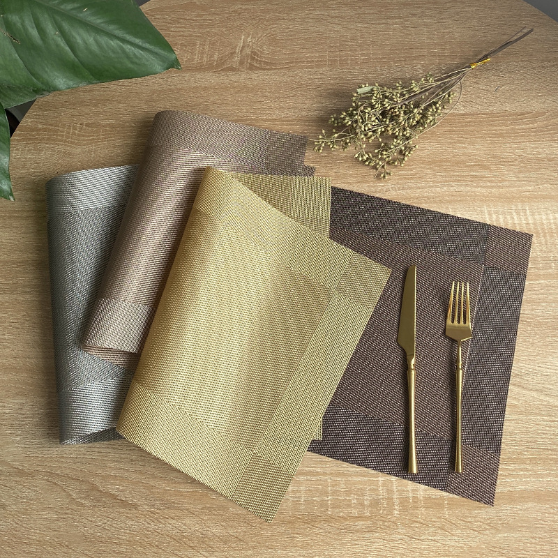 European Western Placemat Pvc Placemat Hotel Insulation Mat Home Waterproof Table Mat Anti-Hot Bowl Mat Coaster Wholesale details Picture