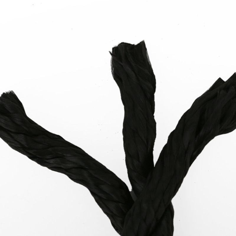 尼龙绳黑色船用缆绳游艇专用绳三股绳 涤纶绳工业用绳详情图3