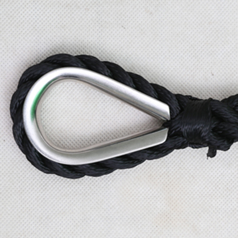 尼龙绳黑色船用缆绳游艇专用绳三股绳 涤纶绳工业用绳详情图4