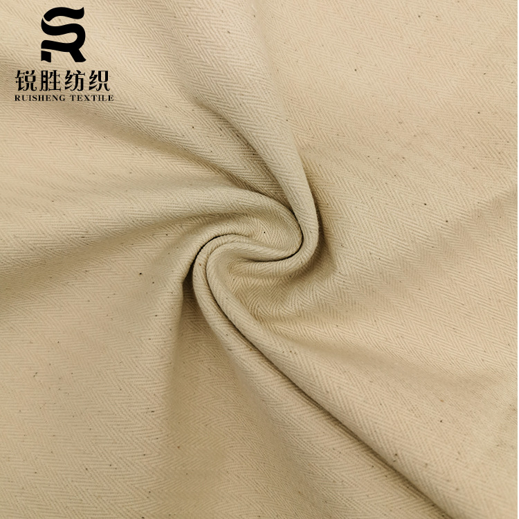 全棉16*12人字斜棉布 纯棉鱼骨纹胚布 10856斜纹布人字纹面料产品图