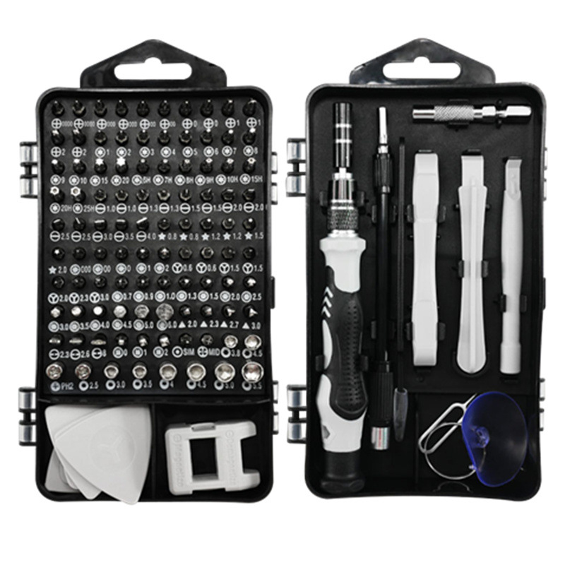 1151-In-1 Watch Mobile Phone Dismantling Machine Cross Monochrome Vanadium Steel Repair 119 Combination Screwdriver Set Item Picture