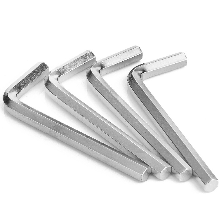 Flat head Allen wrench, L-shaped ball head simple small wrench, hardware tools, single Allen wrench manufacturer, 2mm details Picture
