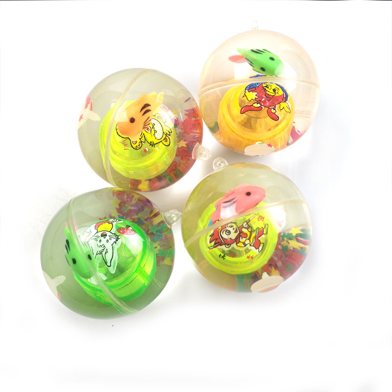 Luminous Elastic Ball Flash Crystal Ball Children's Colorful Jumping Ball Stall Supply Hot Wholesale Push Manufacturers Item Picture
