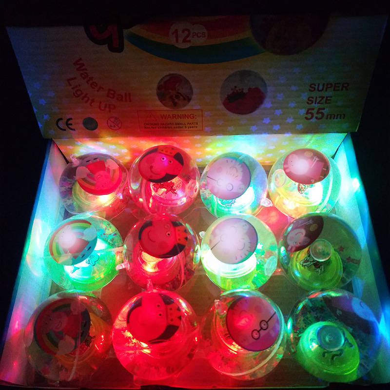 Luminous Elastic Ball Flash Crystal Ball Children's Colorful Jumping Ball Stall Supply Hot Wholesale Push Manufacturers Application Scenario
