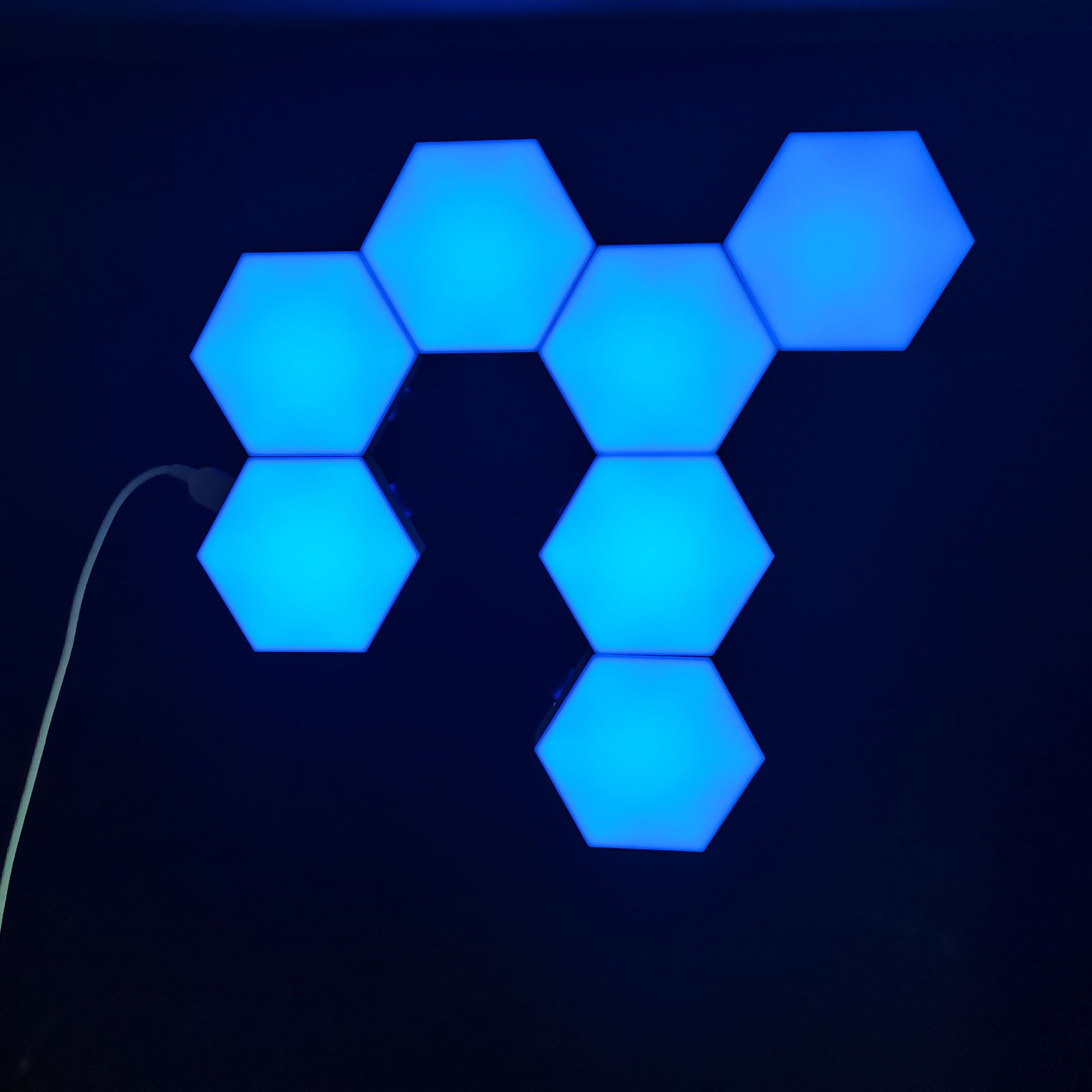 Wall lamps, quantum lamps, ambient lamps, hexagonal quantum lamps, Bluetooth APP control, splicing lamps, USB lamps, rhythm lamps Specification image