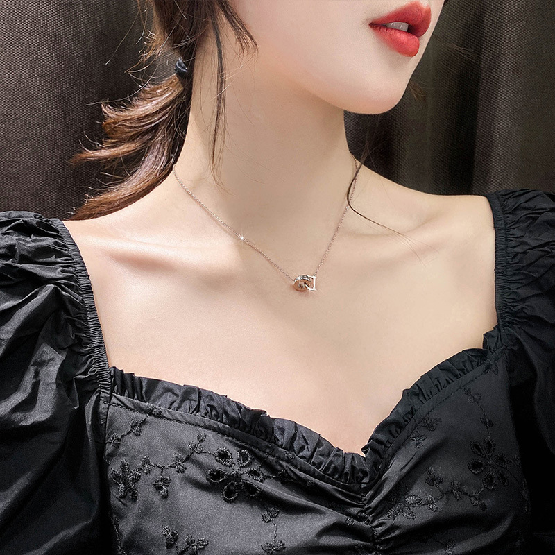 项链/珍珠/珍珠项链/项链女短款/纯银项链产品图