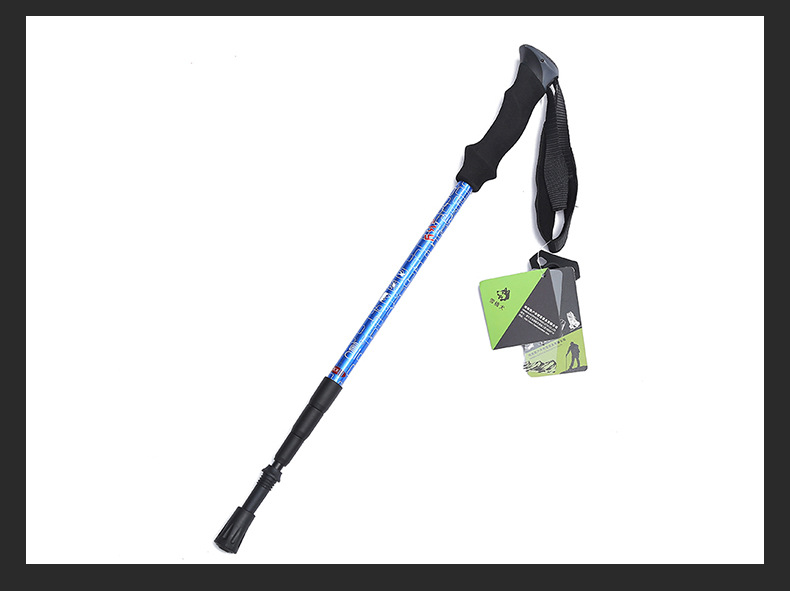 Cross Mirror For Hiking Poles Outdoor Cane Ultra-Light Hiking Poles Telescopic Trekking Poles Aluminum Eva Handle Specification drawing