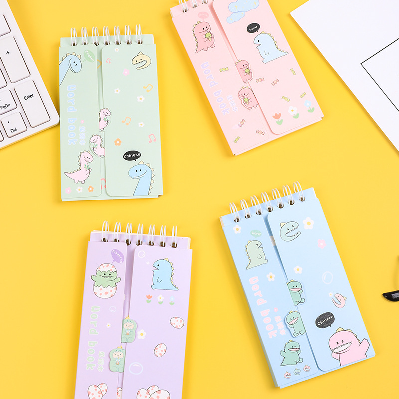 Portable English Word Book With Buckle Students Carry Pocket Word Book Korean Stationery Coil Book Wholesale Application Scenario