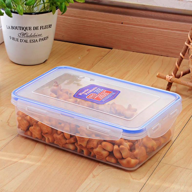 1000ml food-grade rectangular Lock&lock food storage box wholesale customization PP plastic food sealing storage box
