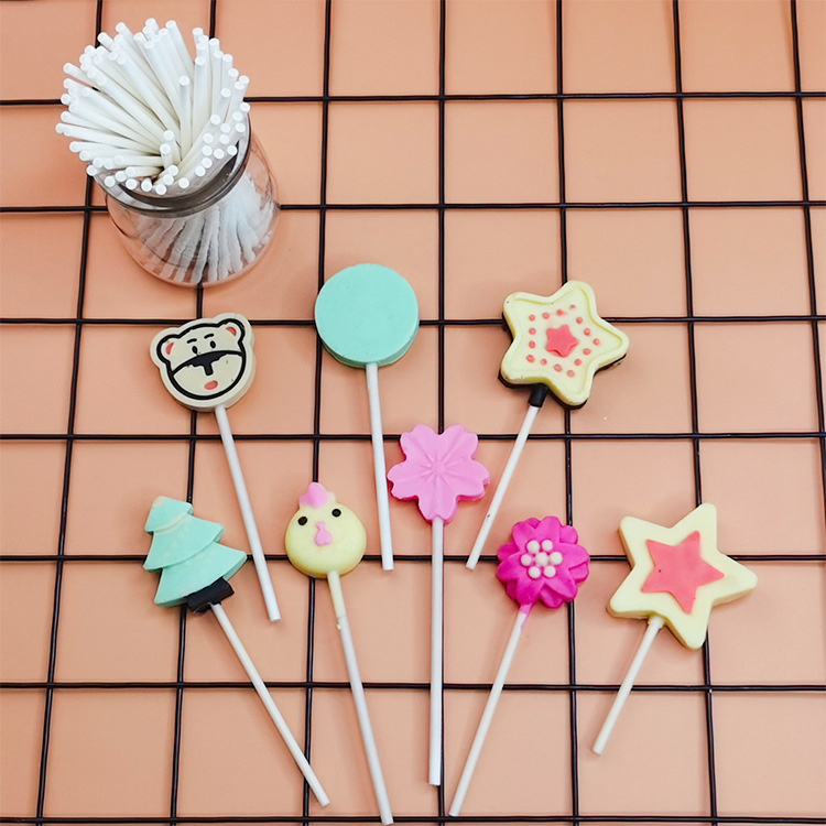 DIY baking starry sky lollipop paper sticks, candy stick paper sticks, cake sticks, solid pear syrup paper sticks, food grade Specification image