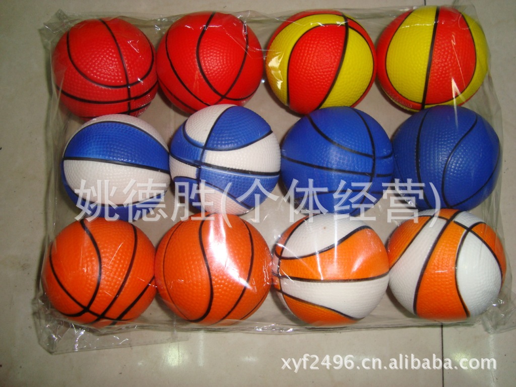 Venta directa de fábrica 6.3CMPU foam cartoon emoji smiley face sandía baloncesto a todo color impresión descarga pet toy ball pic 15
