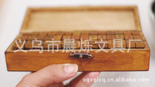 Wholesale Korean retro number + English letter seal lock lock wooden box seal (70 pieces) Retro style details Picture