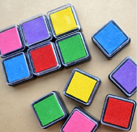 【 Factory Direct Supply 】 Water-based color small ink pads, 6-color ink pads, color ink pads, ink pads