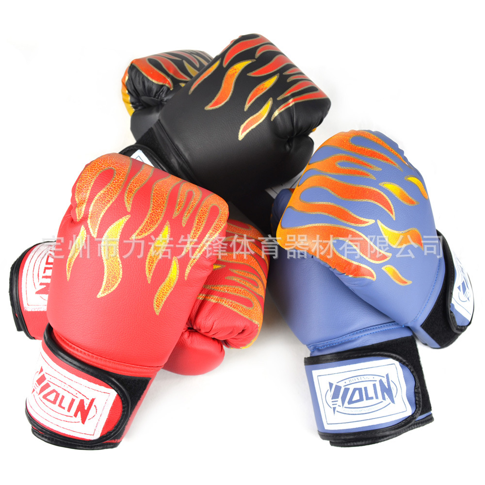 拳击手套成人搏击格斗散打手套泰拳手套火焰拳击套沙袋手套拳套