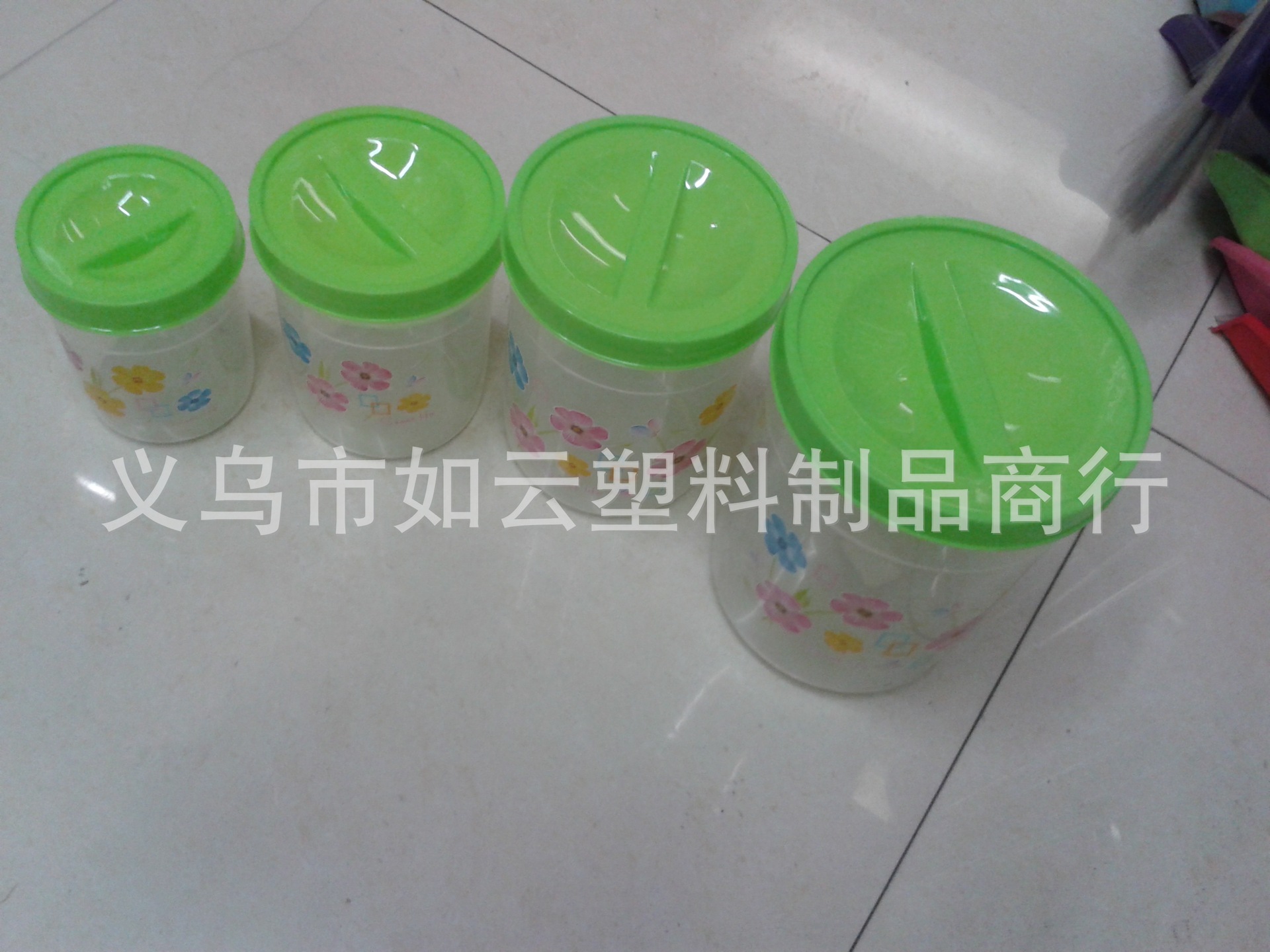 Wholesale supply of plastic crisper 1210-4 4-piece round crisper storage tank