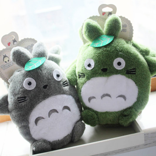 Winter Christmas special super cute Totoro warm gloves women's plush Korean version of the cartoon with half finger hand cover full figure
