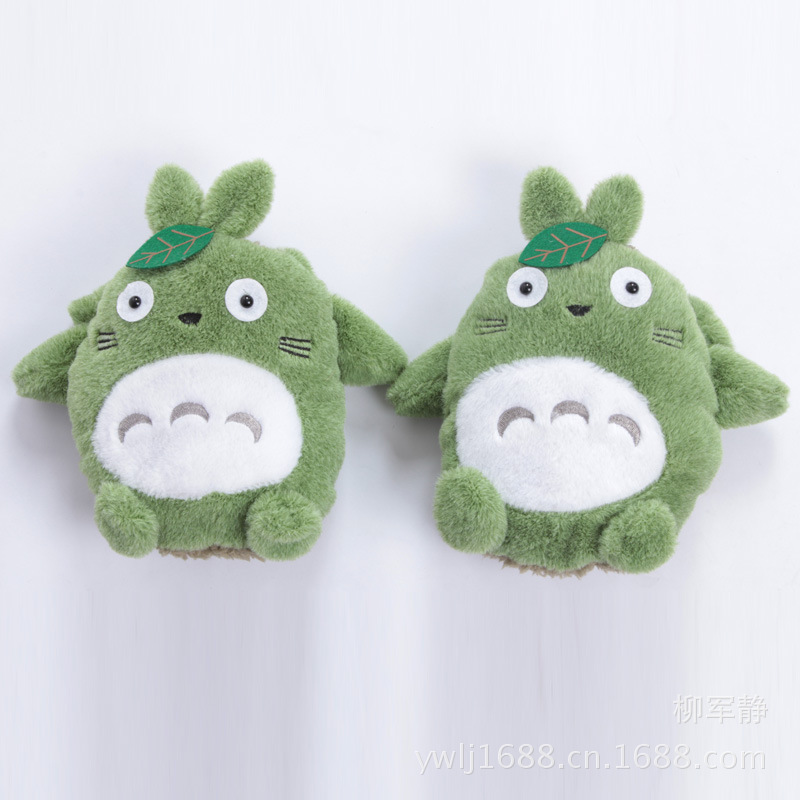 Winter Christmas special super cute Totoro warm gloves women's plush Korean version of the cartoon with half finger hand cover Application Scenario