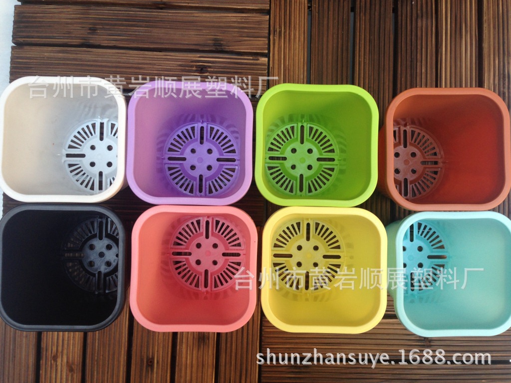 厂家批发 上方下圆月季塑料花盆容器 2015 酢浆草专用盆 多肉花盆细节图