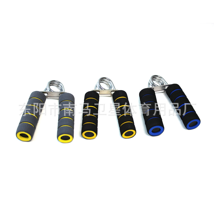 Wholesale of cross-border A-shaped grip strength trainers, dual-color grip strength trainers, finger strength training devices, anti-mouse hand fitness equipment details Picture