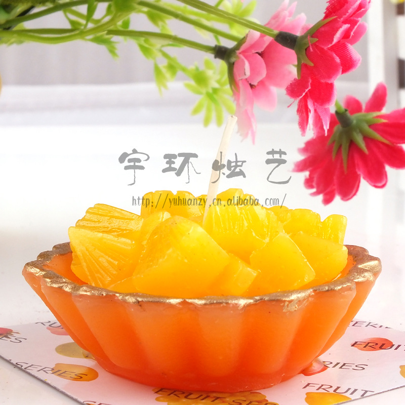 Factory direct sales of candle simulation fruits. Birthday candles, scented candles, wedding candles Application Scenario