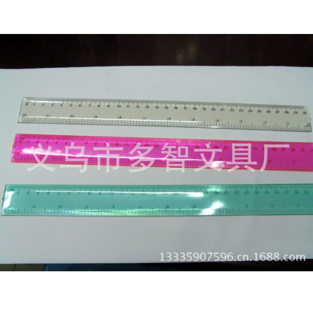 本厂专业生产 塑料尺 文具批发  直尺 三角板 铝尺 15CM--100CM