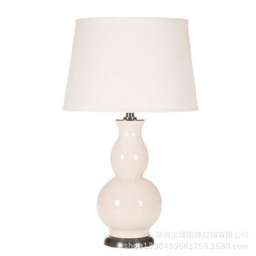 American-style creative ceramic gourd table lamp, bedside lamp, retro living room and study decorative lamp, simple American-style lighting fixtures, European style details Picture