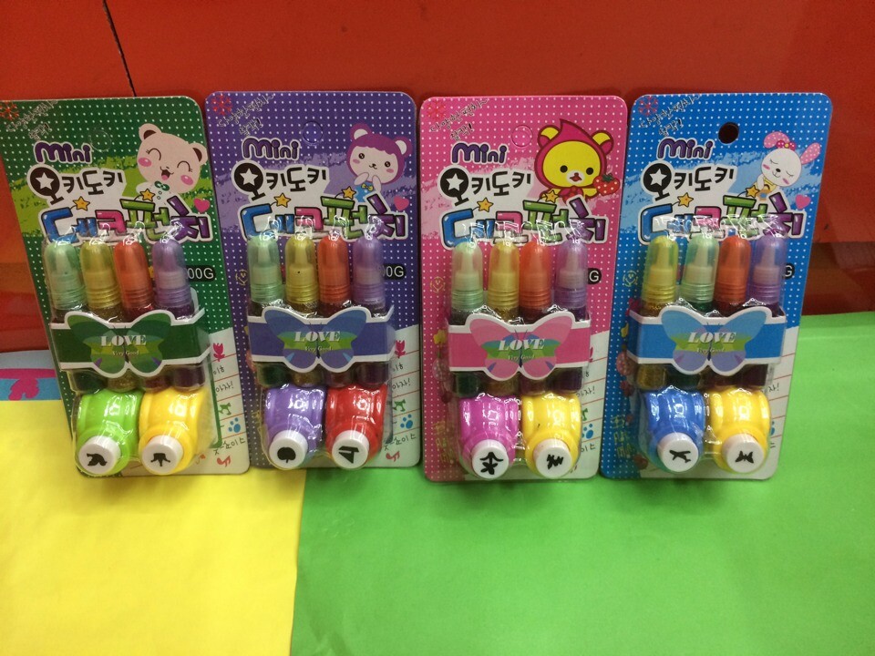 厂家直销 压花器闪光胶组合套装 diy 益智文具  韩版热销