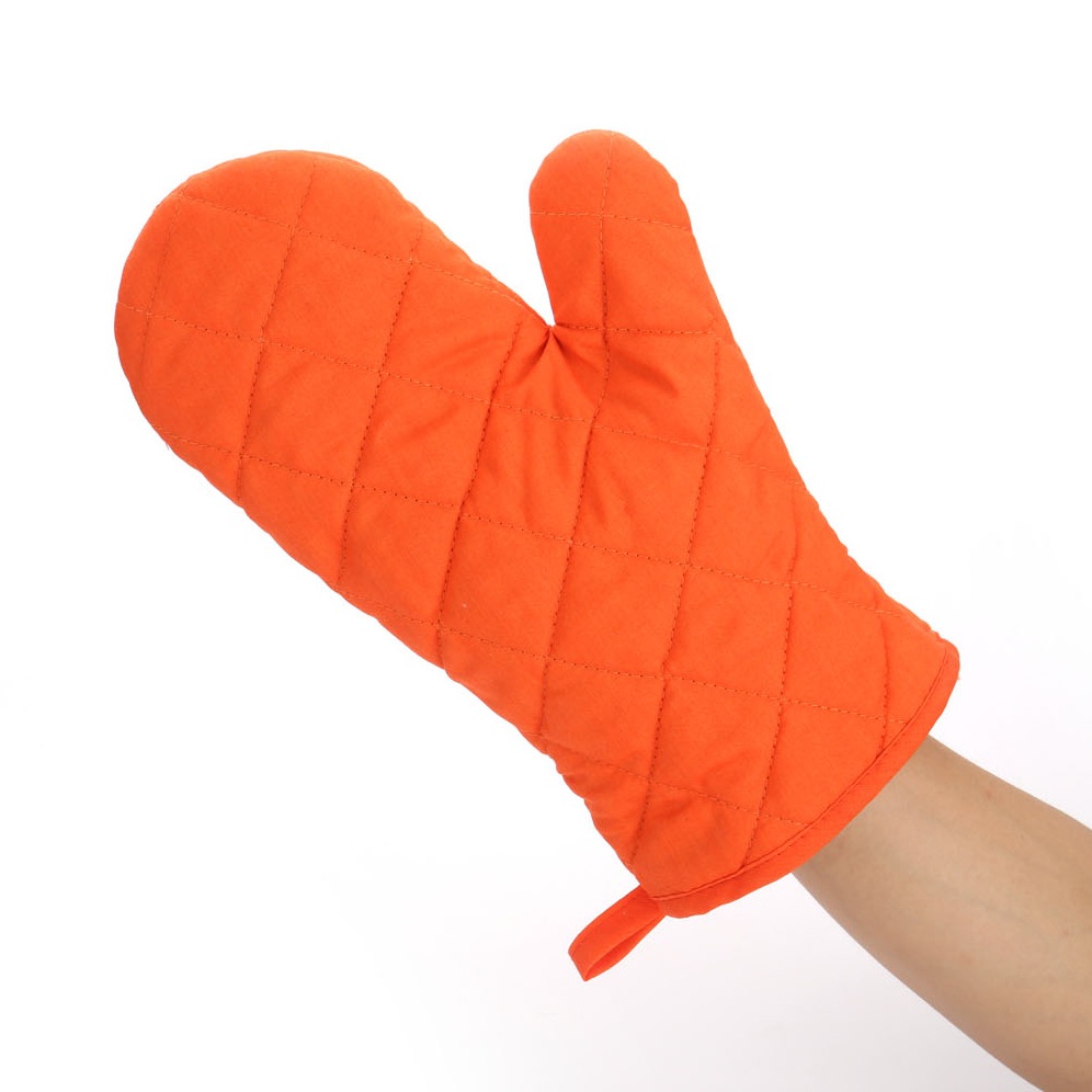 【 Solid Color Quilting 】 Manufacturers Thick Microwave Oven Gloves Baking Oven Special Heat Insulation Non-Slip High Temperature Kitchen details Picture