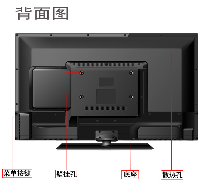 厂家供应全新32寸LED安卓智能网络液晶电视机4k超窄边框完善屏幕详情图3