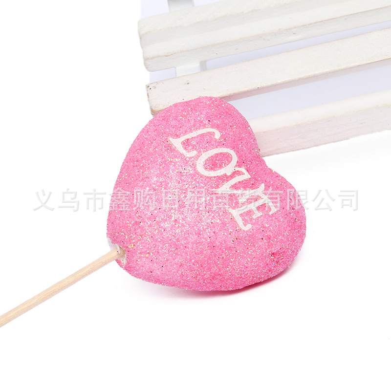 Foam Love Sign Large Decorative Fruit Craft Toothpick Manufacturers Supply Wholesale Specification drawing