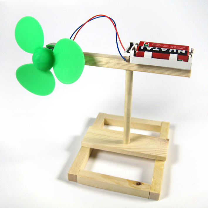 Recommended for the youth competition of the Science and Technology small Project Rotating Airplane: Rotating Windmill details Picture