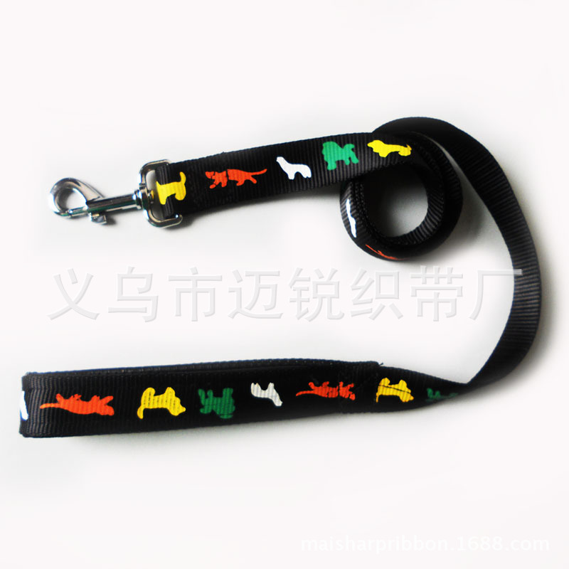 Pet Supplies Pet Nylon Printed Foam Handle Dog Leash Leash Dog Chain Wholesale details Picture