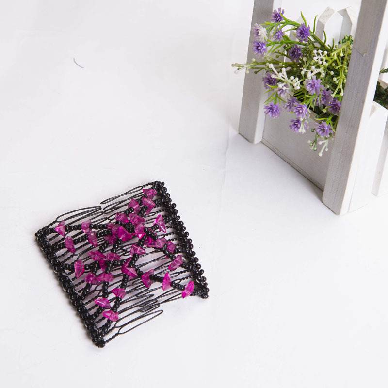 New magic beaded hair accessories, hair combs, hair perches, hair clips, headwear, hair combs, wholesale 2-yuan store supply, factory direct details Picture
