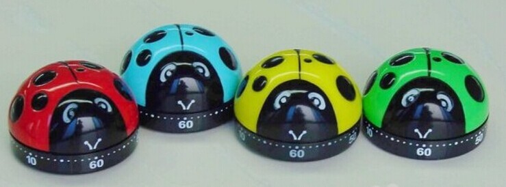 Animal Series 60-minute kitchen timer, mechanical timer, reverse timer T508 Beetle Specification image