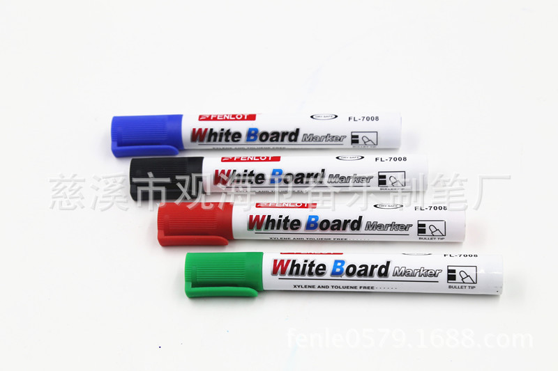 Fenle Fl-7008 Whiteboard Pen Wholesale Drift Pen Can Erase Water-Based Graffiti Painting Pen Easy To Erase Office Teaching Pen Round Head Oblique Head details Picture