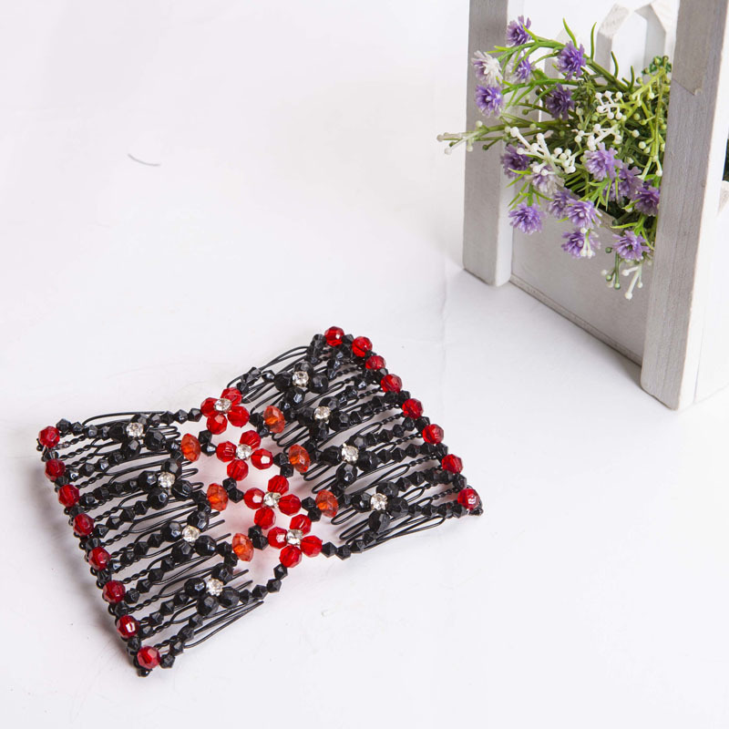 Women's hair combs, Korean version water diamond magic hair combs, hair clips, direct supply from the hair clip manufacturer. Wholesale of elegant diamond-encrusted hair clips