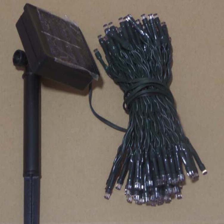 厂家直销LED太阳能灯串 12米100灯 庭院装饰太阳能灯串