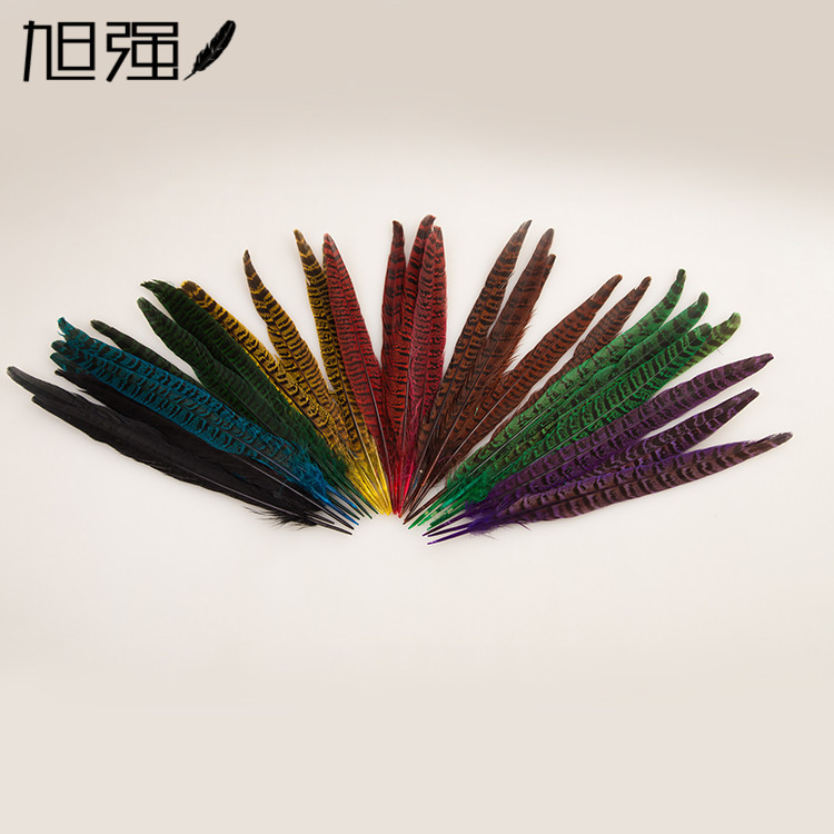 工厂批发野鸡毛25-30cm母公山鸡尾diy头饰配件 现货山鸡羽毛