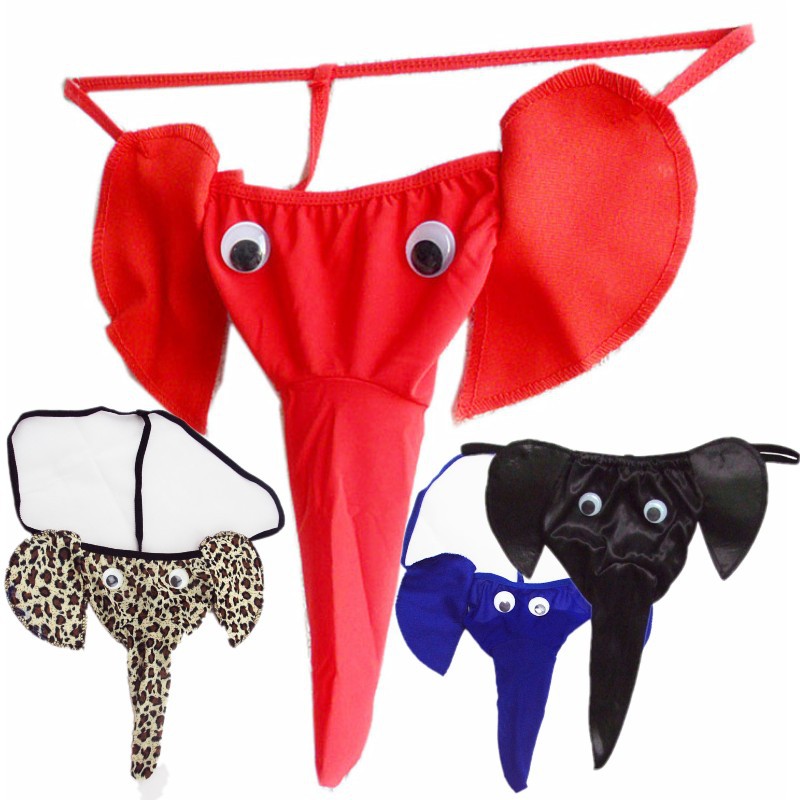 Men's sexy underwear elephant thong cartoon sexy T pants sexy sexy thong elephant underwear batch