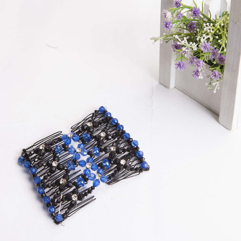 Women's hair combs, Korean version water diamond magic hair combs, hair clips, direct supply from the hair clip manufacturer. Wholesale of elegant diamond-encrusted hair clips details Picture