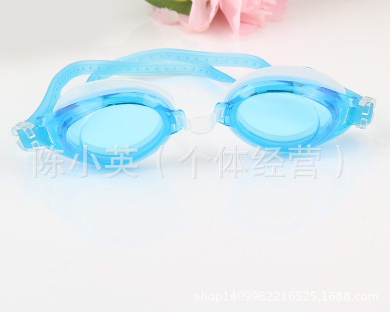 Genuine Swimming Goggles Flat Swimming Goggles Big Frame Waterproof And Anti-Fog Swimming Glasses Men And Women Swimming Supplies Wholesale details Picture