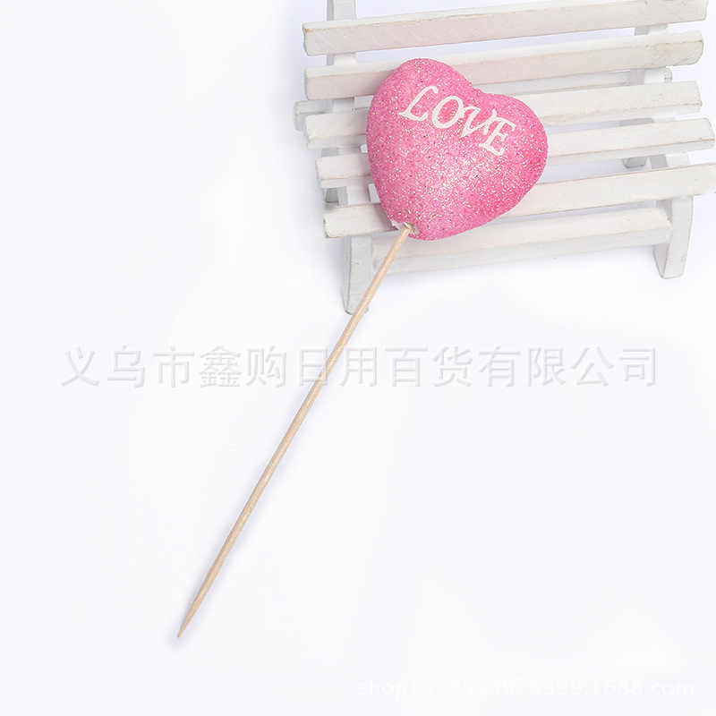 Foam Love Sign Large Decorative Fruit Craft Toothpick Manufacturers Supply Wholesale details Picture