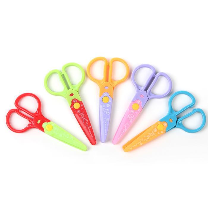 Handmade creative DIY photo album lace scissors, photo card pattern scissors, children's safety scissors, children's gifts