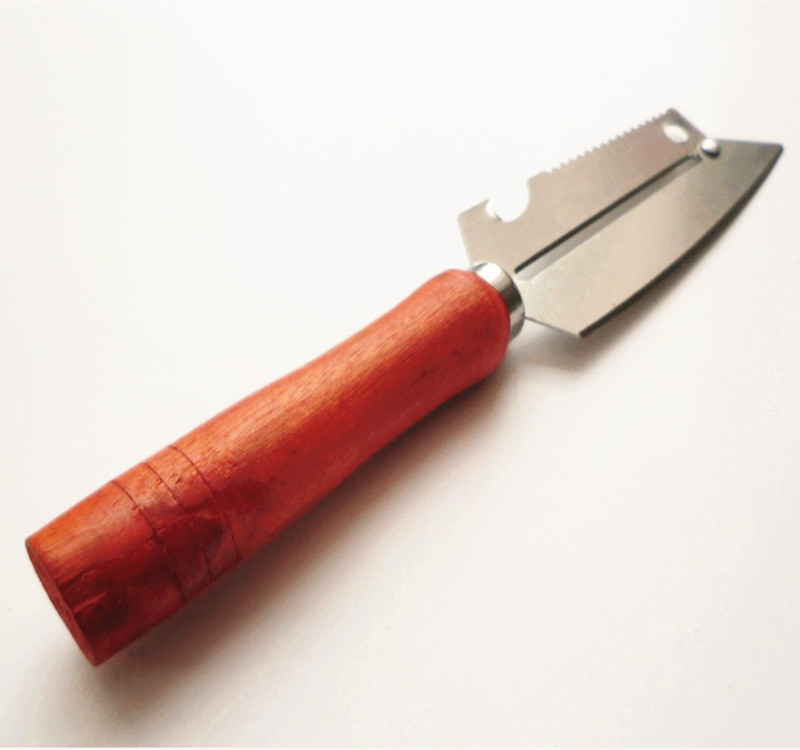 Fruit knife peeler, large vertical fruit knife, wooden handle peeler, factory direct sales, one-yuan store