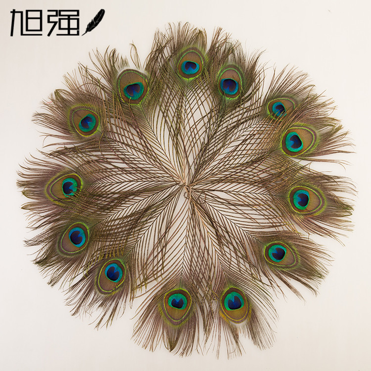现货批发25-130cm孔雀羽毛 天然大眼睛孔雀毛diy手工饰品头饰装饰图