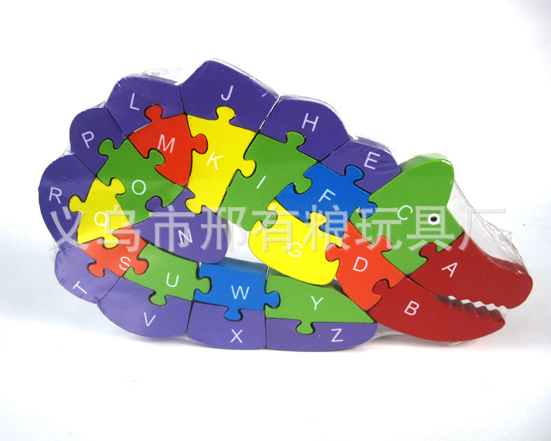 Cartoon animal intelligence jigsaw puzzle, wooden jigsaw puzzle board, letter jigsaw piece, number jigsaw board, small technology project Specification image