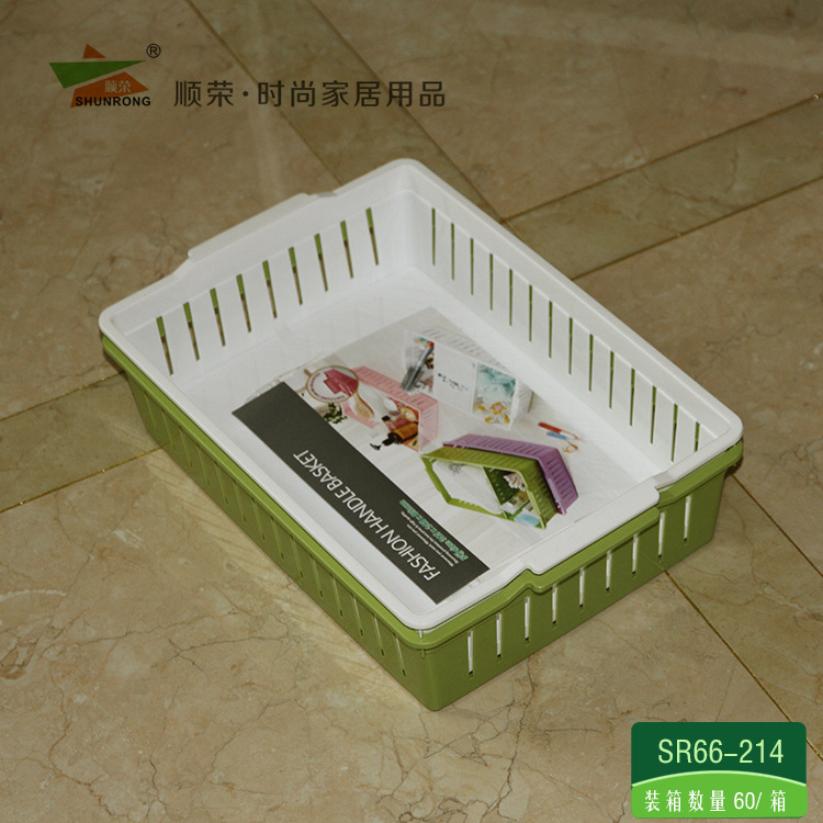 Storage Blue Storage Basket With Card Slot Simple Storage Sr66-214 Application Scenario