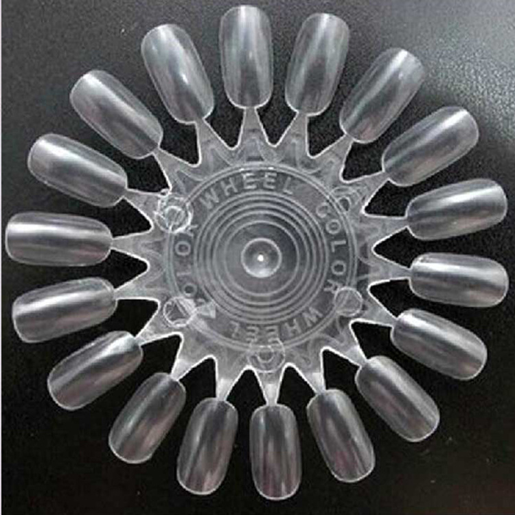 وكانت ألواح صفائح الأظافر المصنوعة من صفائح الأظافر المصنوعة من طراز شنيلاكي 18PCS ترتدي درعا بالجملة باستخدام بطاقات دائرية دائرية ذات لون طبيعي details Picture