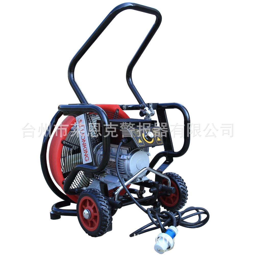 The new model of Lianke ESV280 mobile fire smoke exhaust fan is a positive pressure turbine variable frequency electric fan details Picture